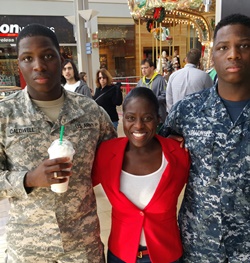 Eboni Caldwell with her sons