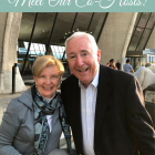 Photo of Pam and Dennis Lucey standing outdoors.